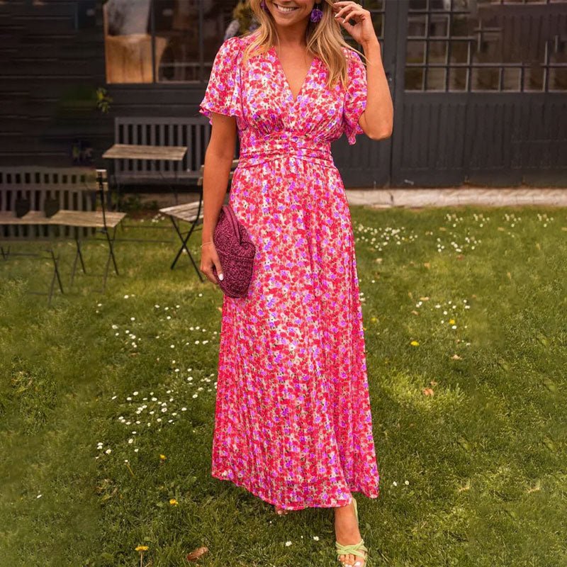 Rowena™ | Zomerjurk met V - hals - Lune Amsterdam