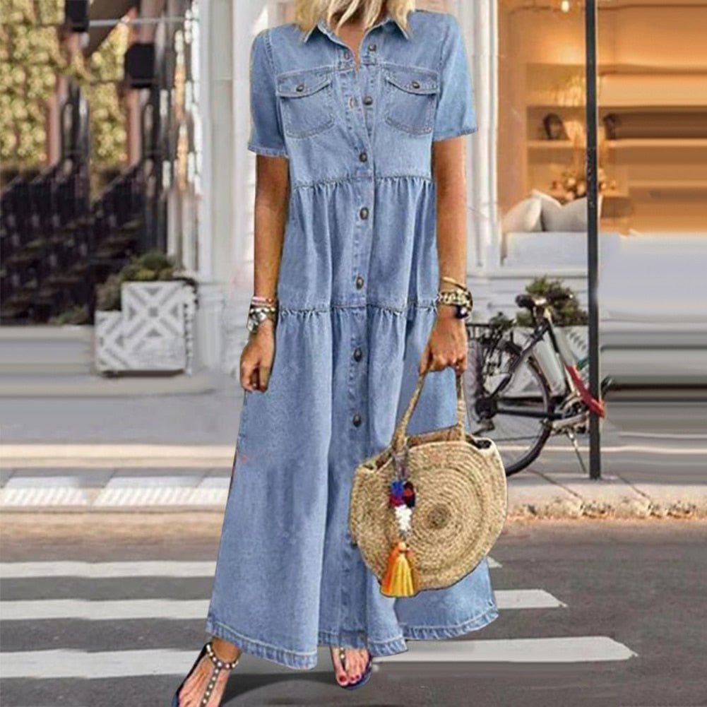 Ryder | Maxi Denim Jurk - Lune Amsterdam