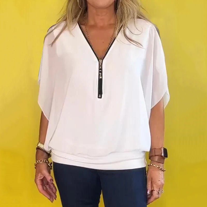 Sandra | Ruffle Blouse - Lune Amsterdam