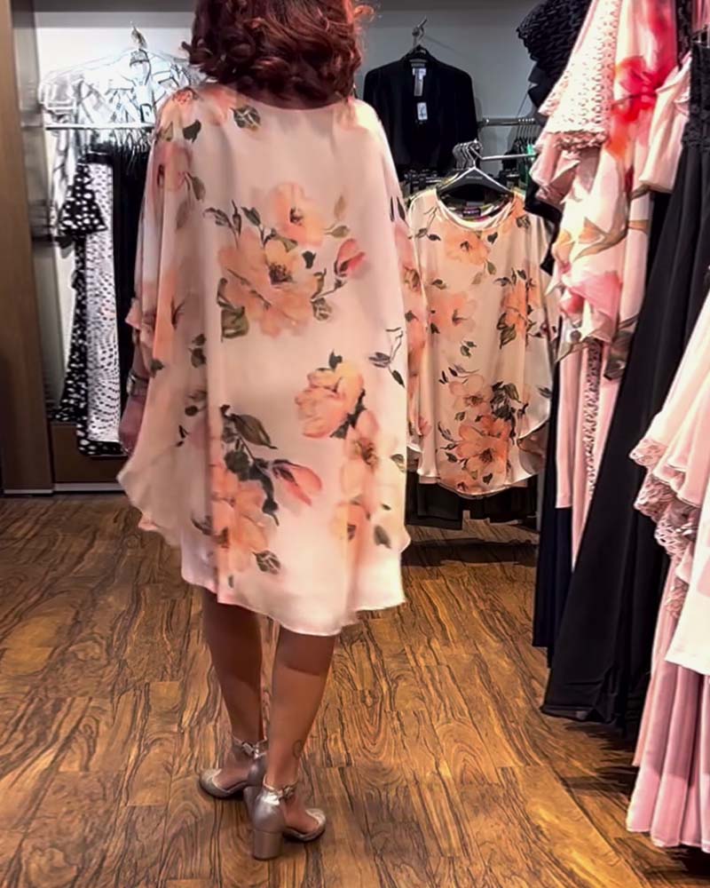 Sanna | Midi Rose Jurk - Lune Amsterdam