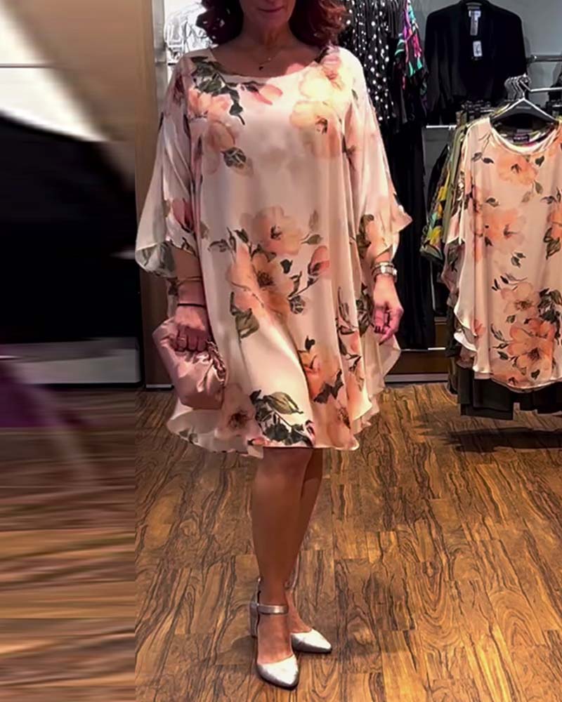 Sanna | Midi Rose Jurk - Lune Amsterdam