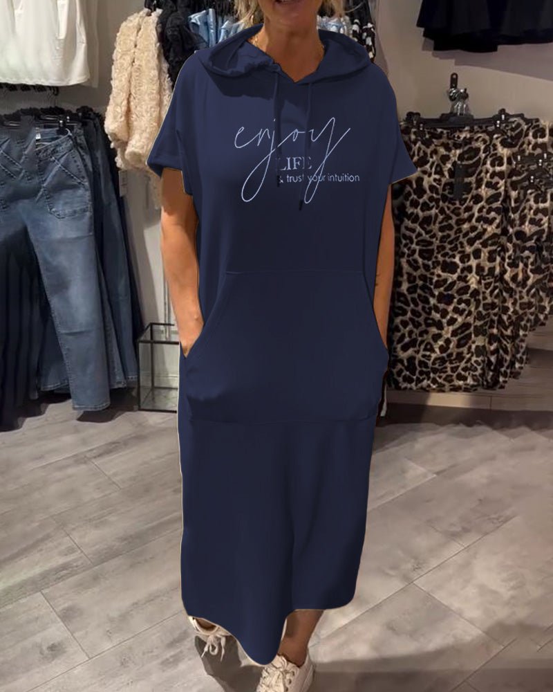 Susanne™ | Casual Hoodie Jurk - Lune Amsterdam