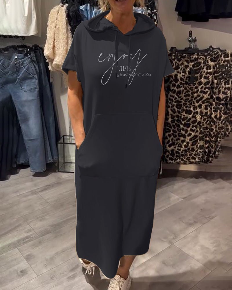 Susanne™ | Casual Hoodie Jurk - Lune Amsterdam