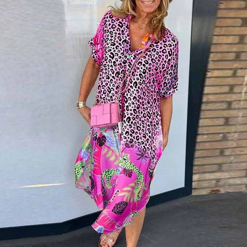 Tanya | Leopard Zomerjurk - Lune Amsterdam