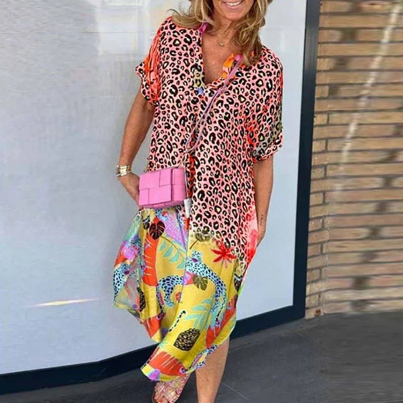 Tanya | Leopard Zomerjurk - Lune Amsterdam